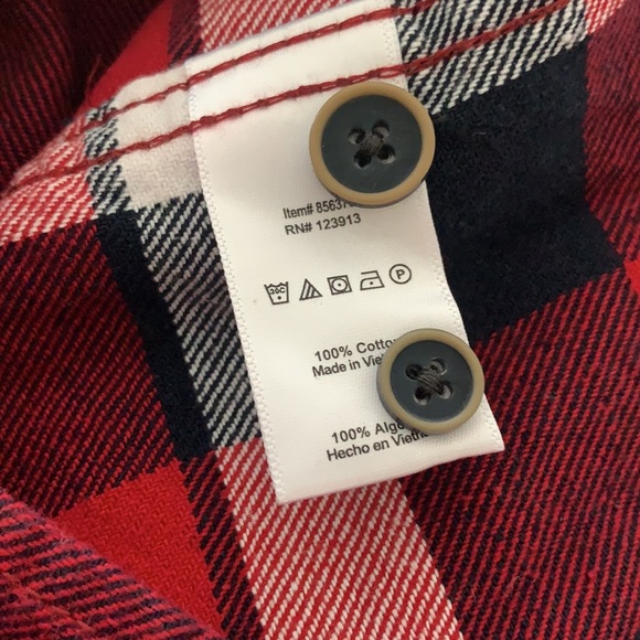 NWT Zachs Flannel Button Down Shirt - Picture 6 of 6